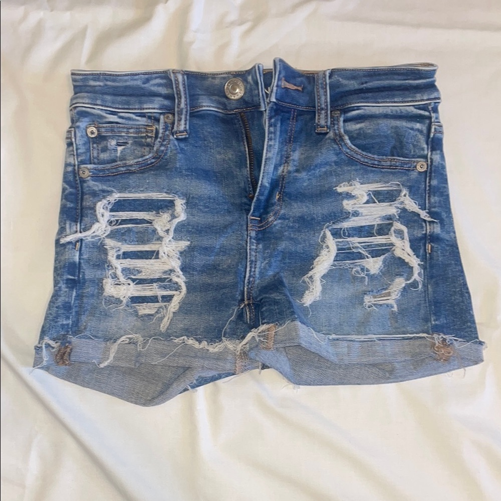 american eagle high rise shortie